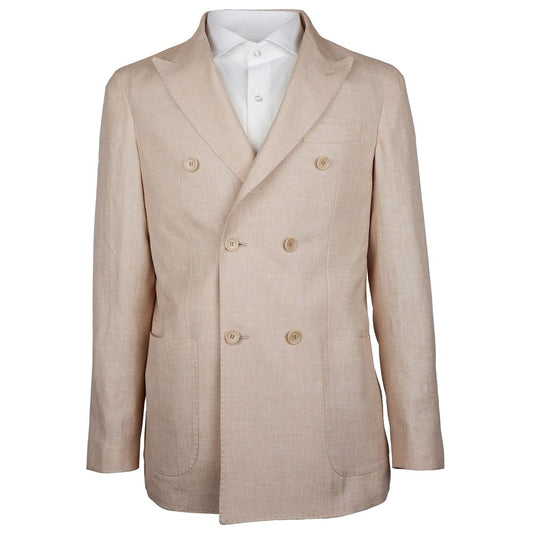 Beige Linen Blazer