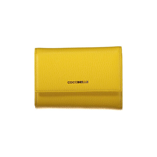 Yellow Leather Women Wallet