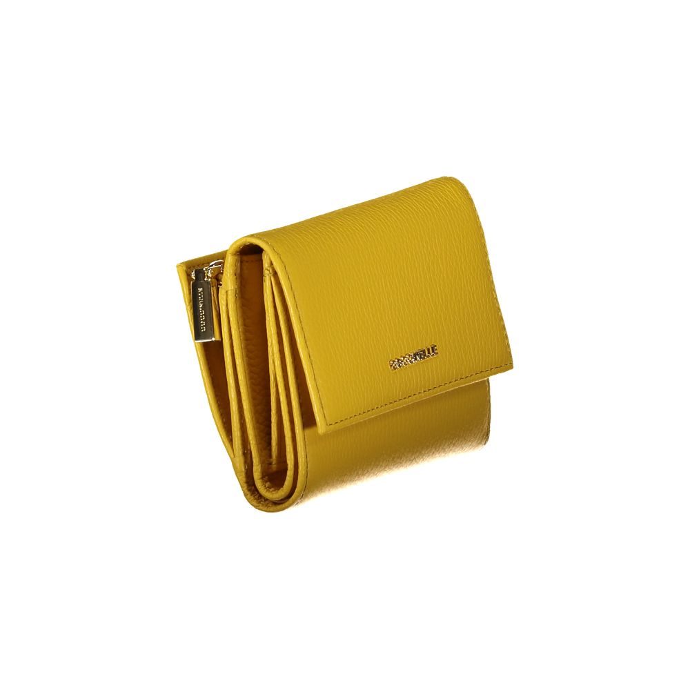 Yellow Leather Women Wallet