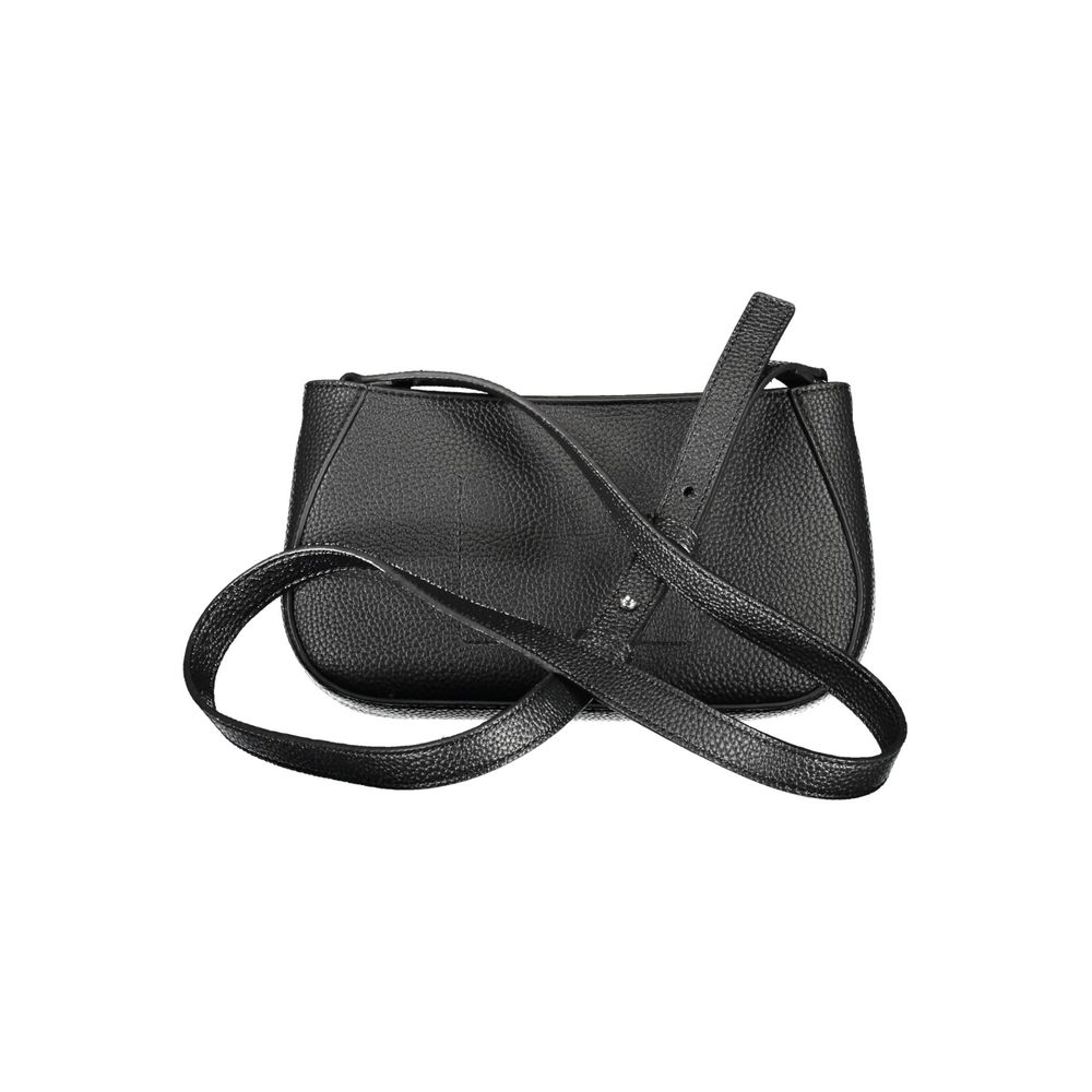 Black Polyethylene Women Handbag