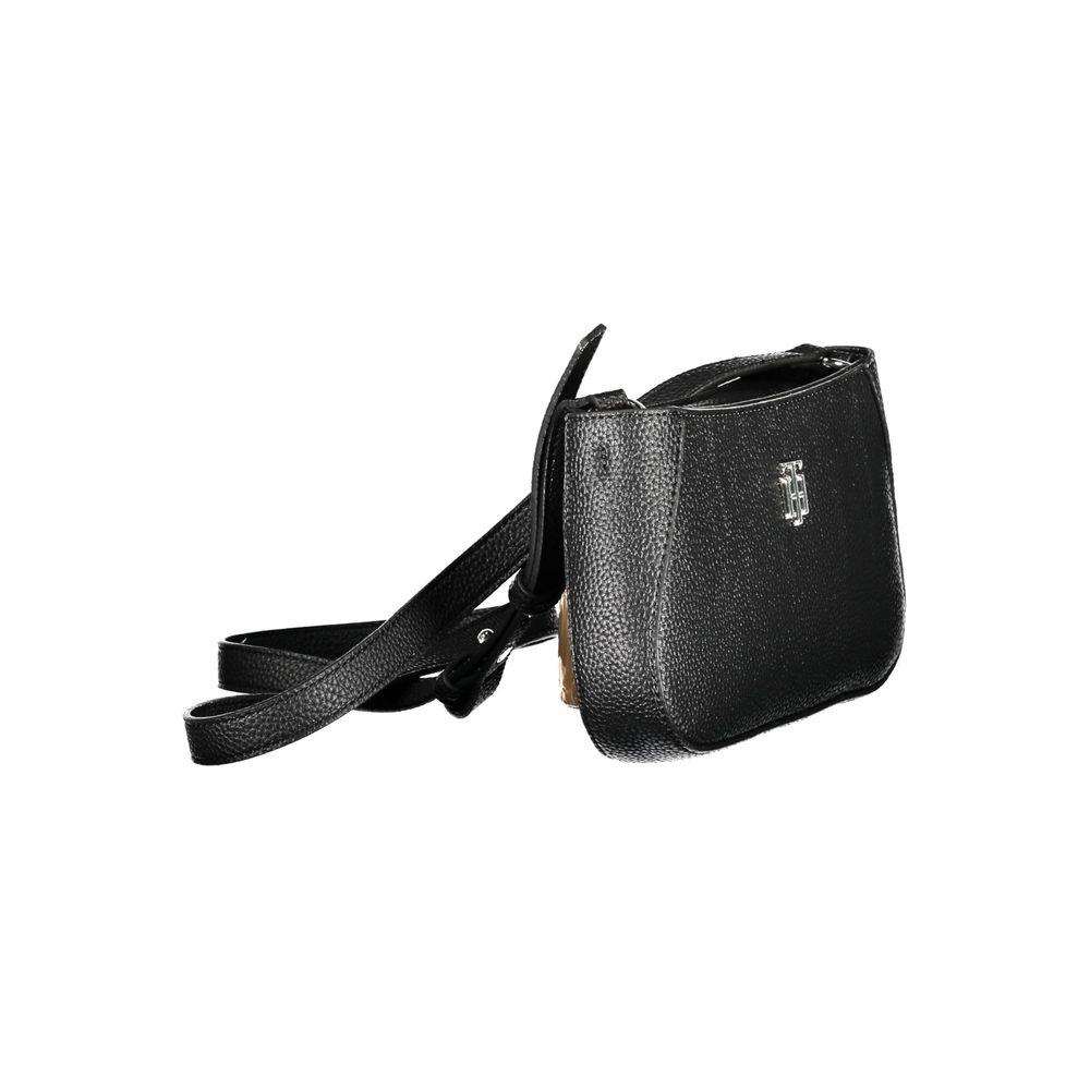 Black Polyethylene Women Handbag