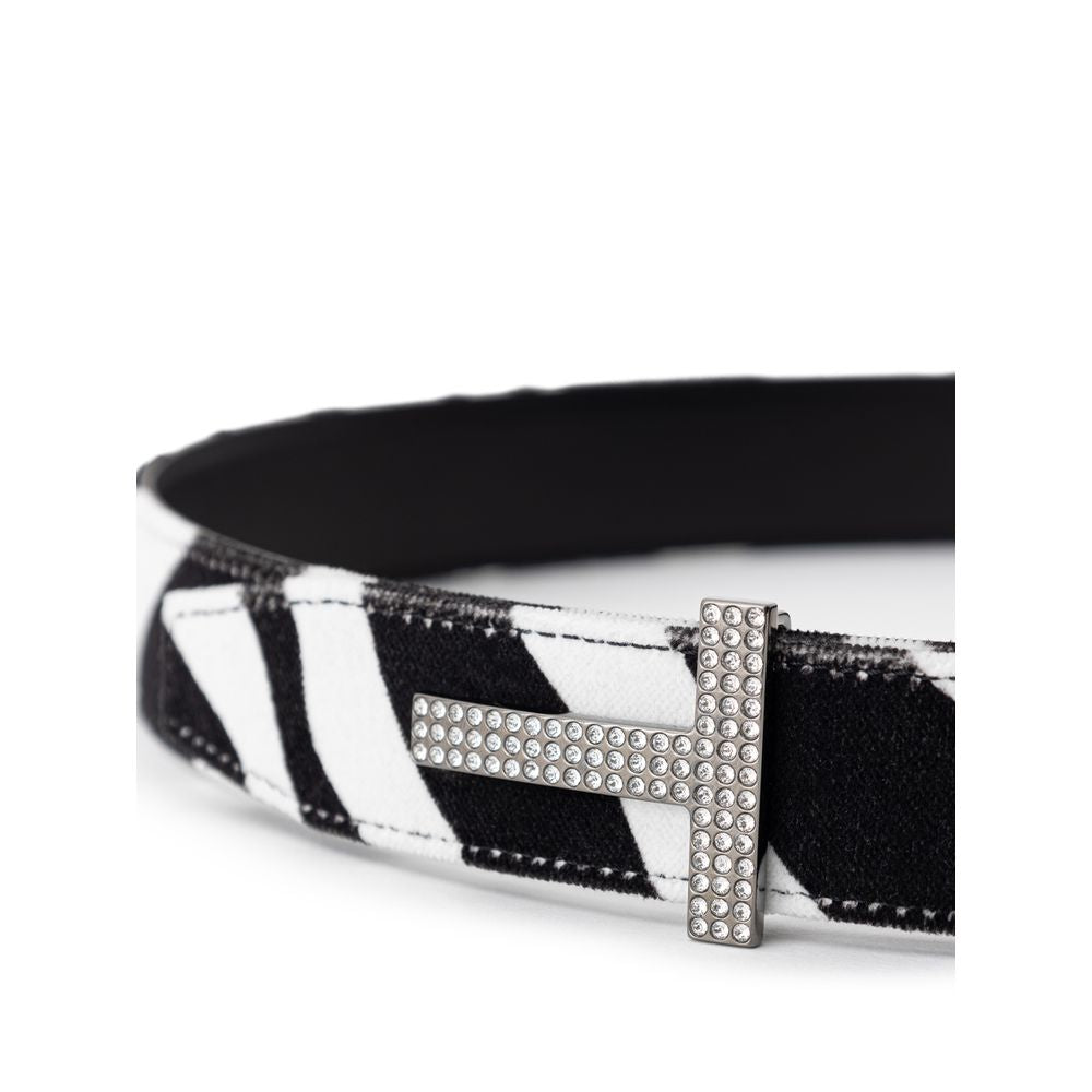 Black And White Leather Belt