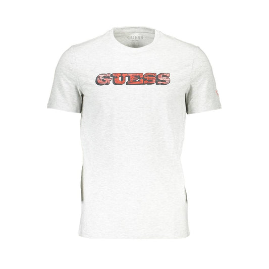 Gray Cotton Men T-Shirt