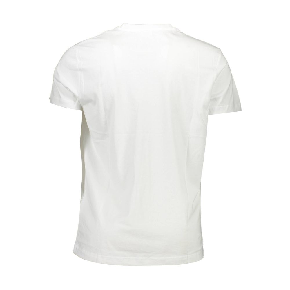 White Cotton Men T-Shirt