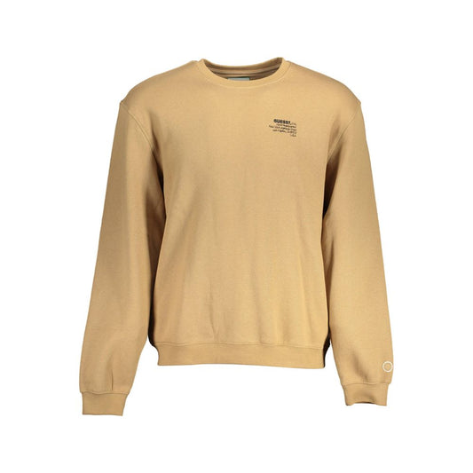 Beige Cotton Mens Sweater