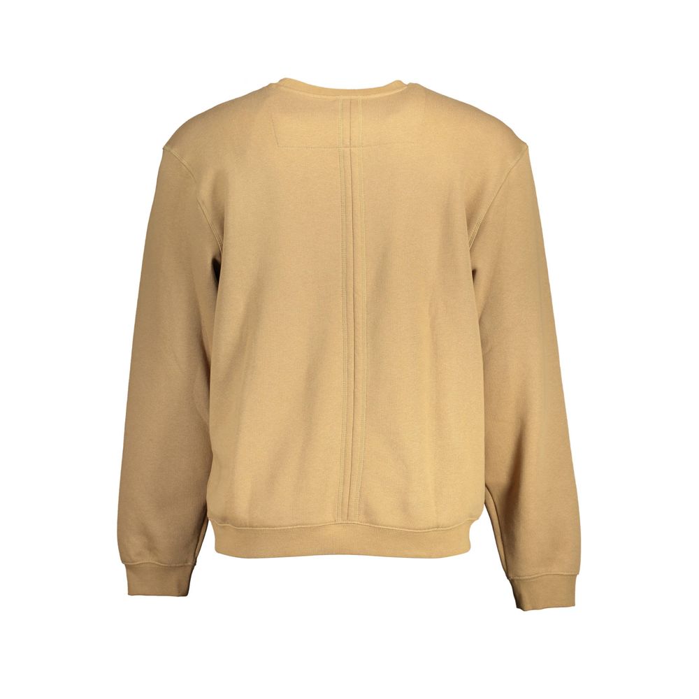 Beige Cotton Mens Sweater