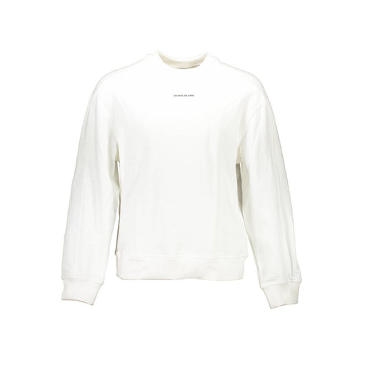 White Cotton Men Sweater