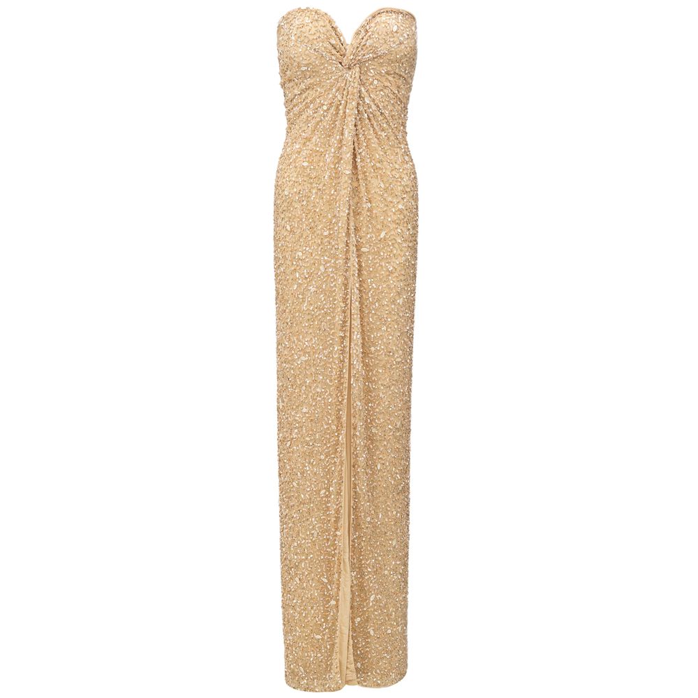 Beige Viscose Dress