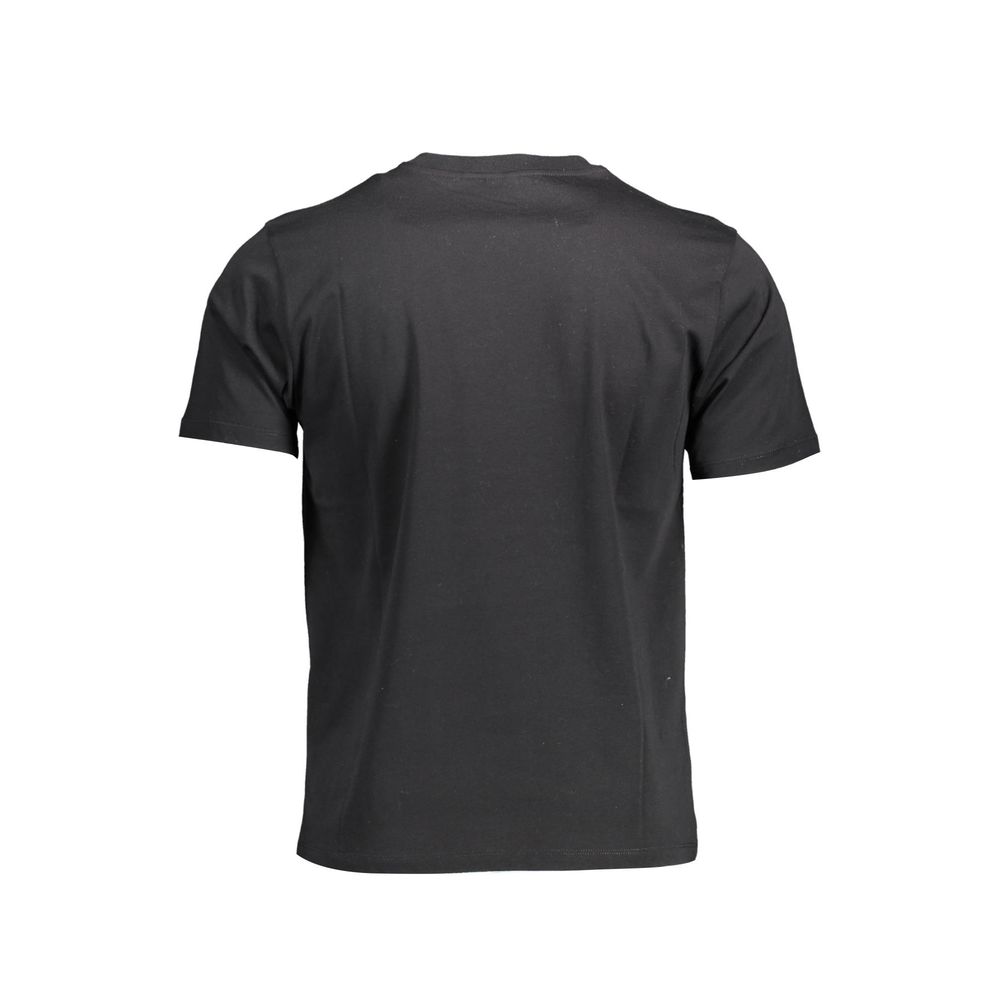 Black Cotton Men T-Shirt