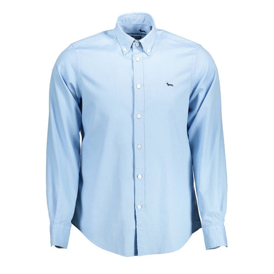 Light Blue Cotton Men Shirt