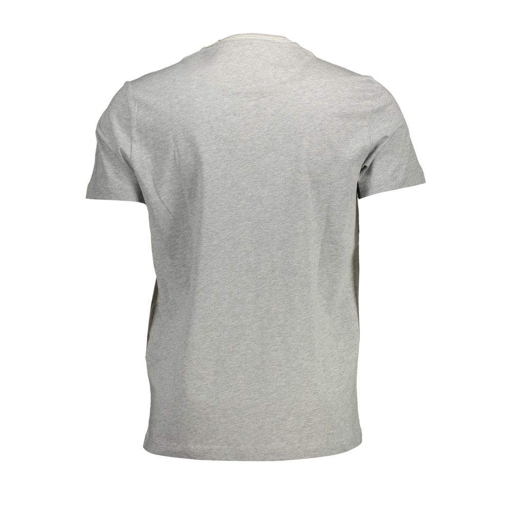 Gray Cotton Men T-Shirt