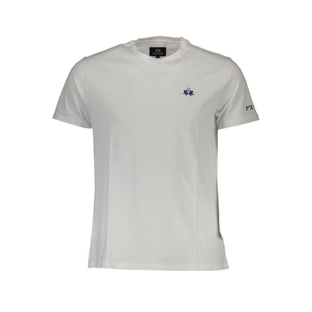 White Cotton Men T-Shirt