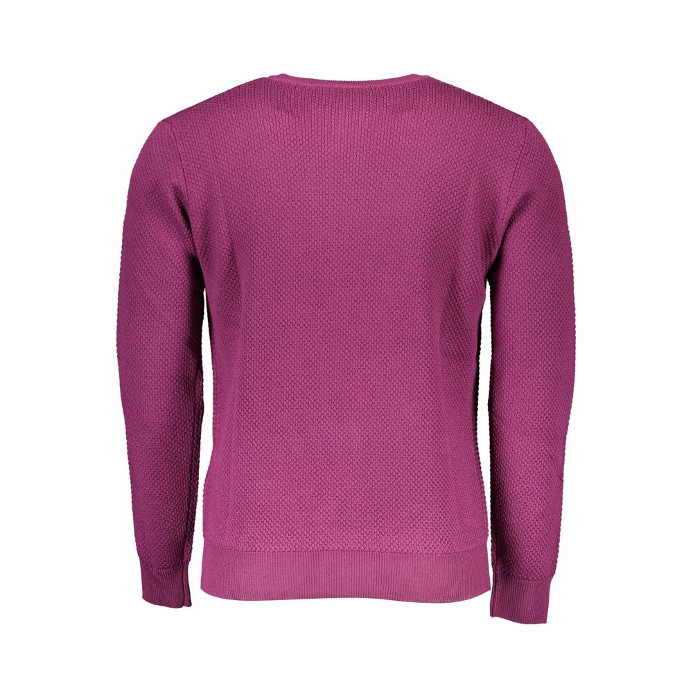 Purple Wool Men Sweater