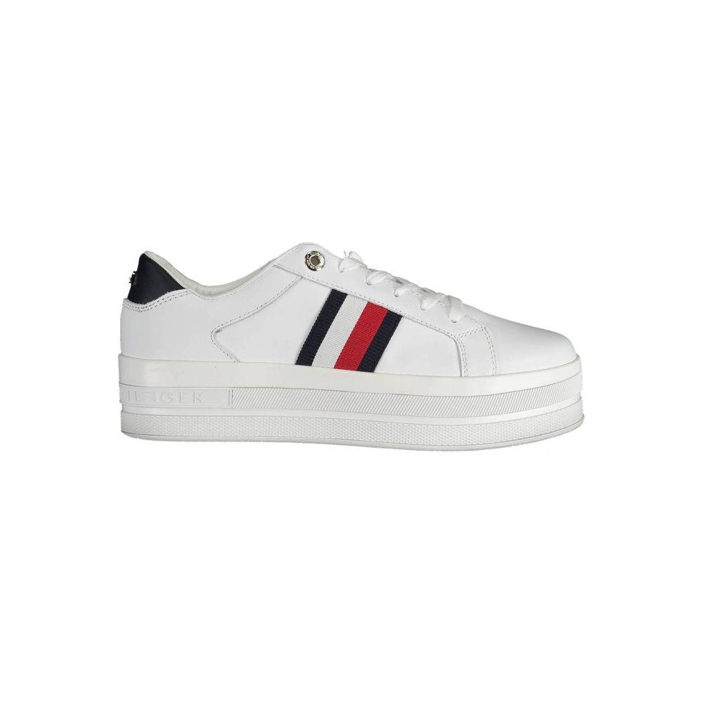 White Polyethylene Women Sneaker