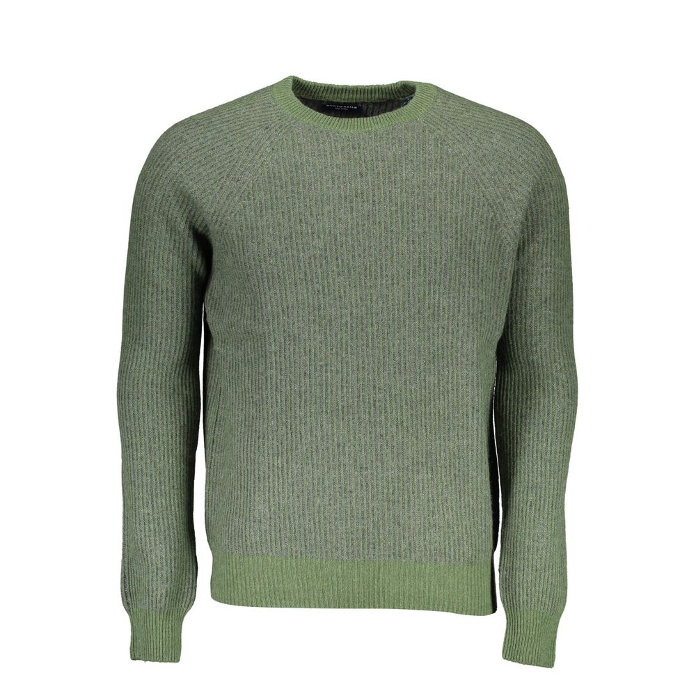 Green Wool Men Sweater