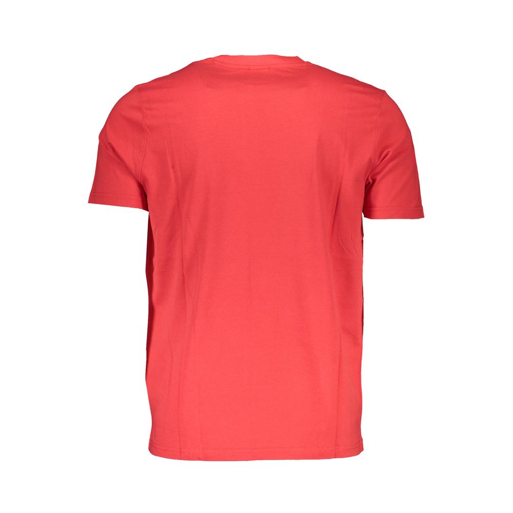 Red Cotton Men T-Shirt