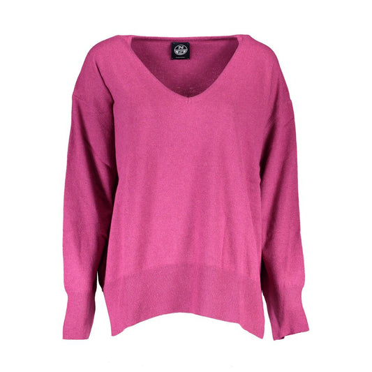 Purple Wool Women Sweater