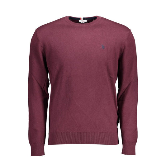 Purple Cotton Men Sweater