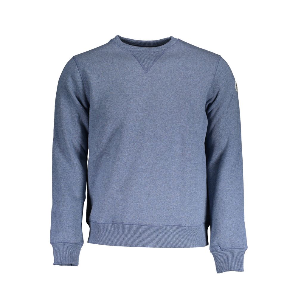 Blue Cotton Men Sweater