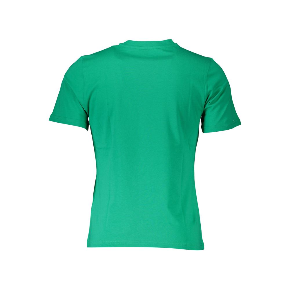 Green Cotton Men T-Shirt