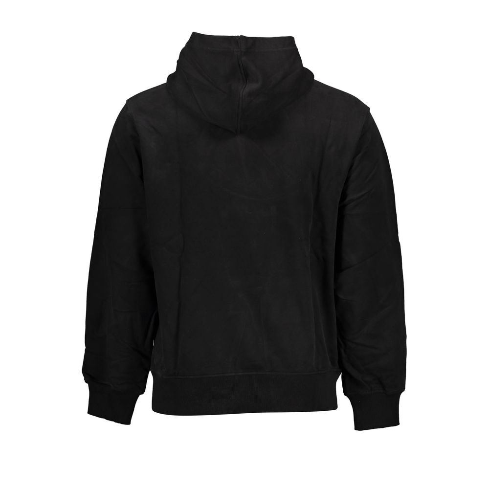 Black Cotton Men Sweater