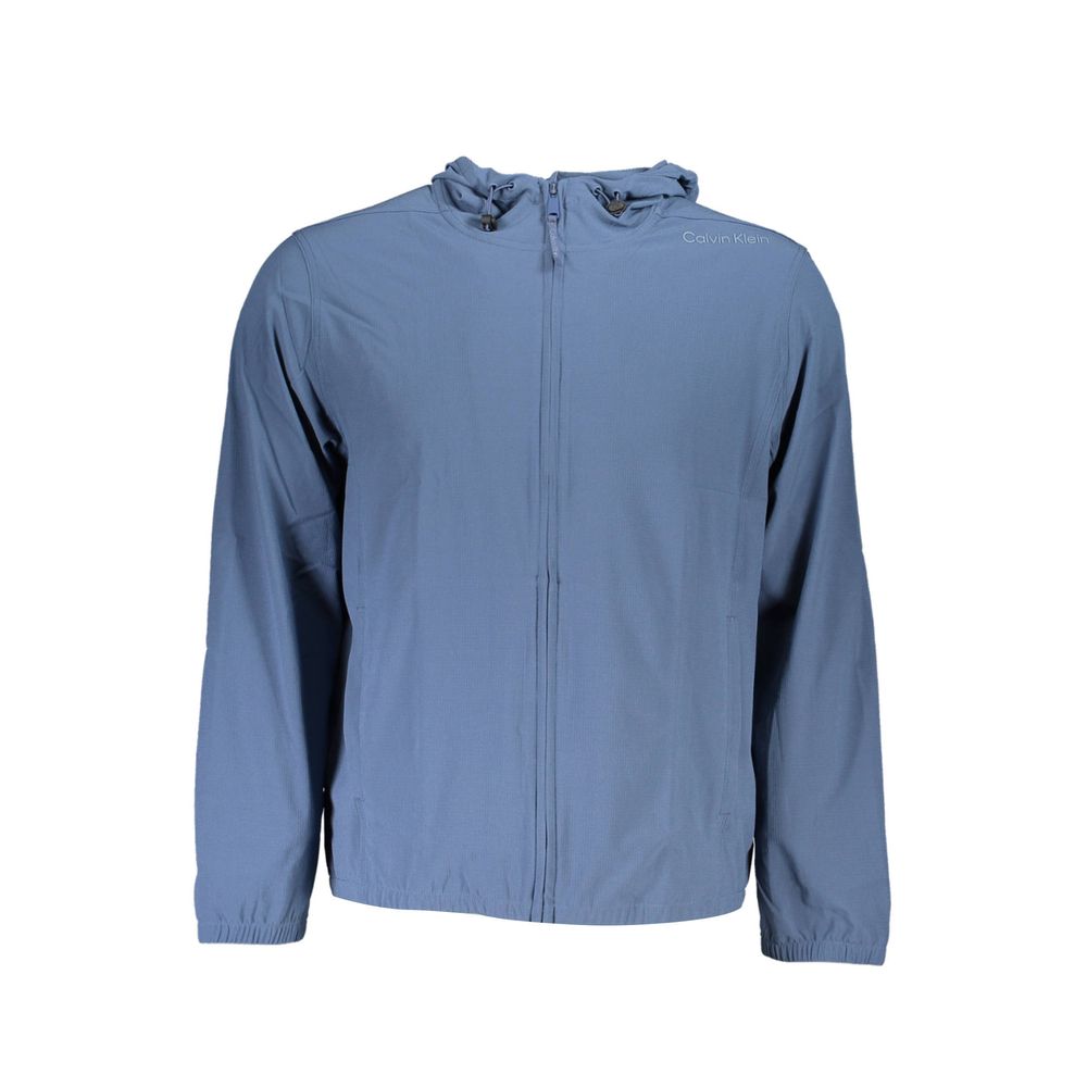 Blue Polyester Men Sweater