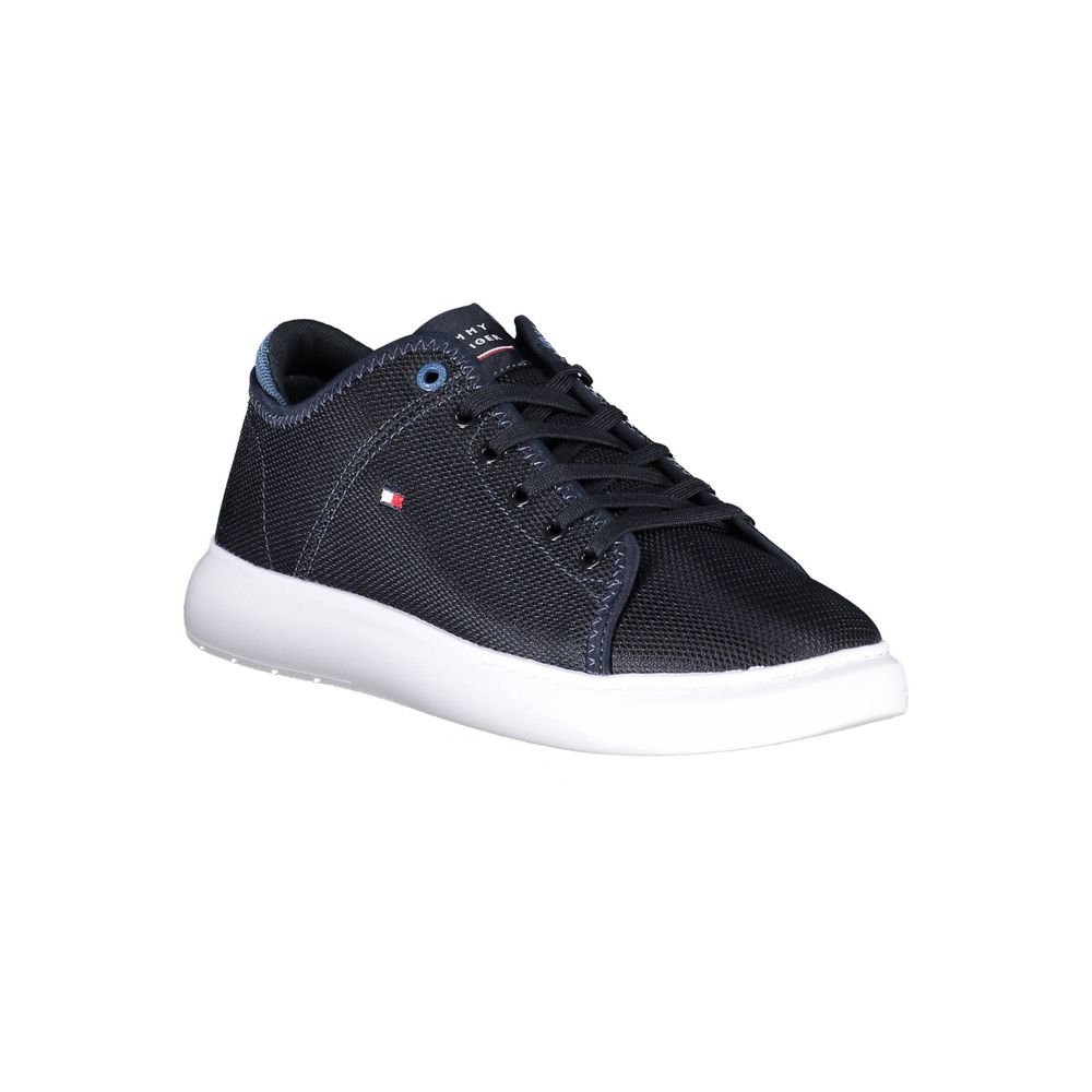 Blue Polyester Men Sneaker