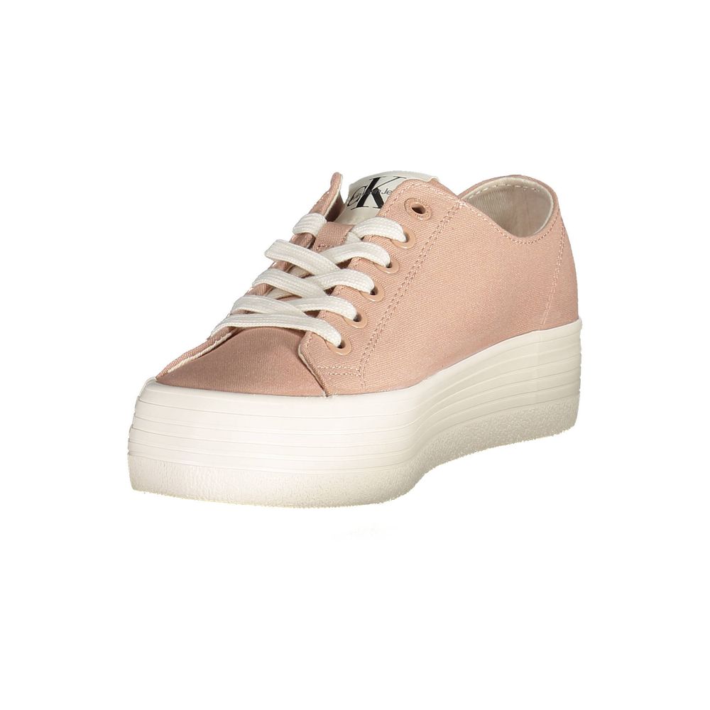 Pink Cotton Women Sneaker