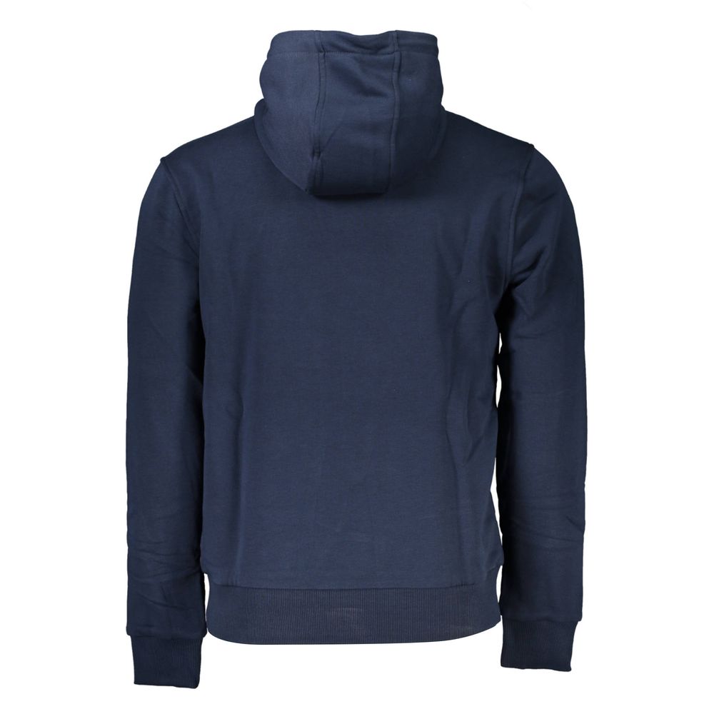 Blue Cotton Men Sweater