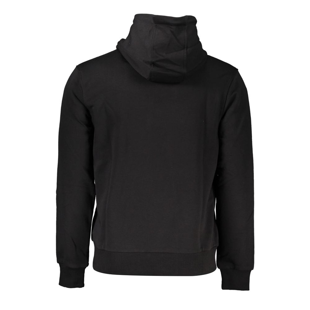 Black Cotton Men Sweater