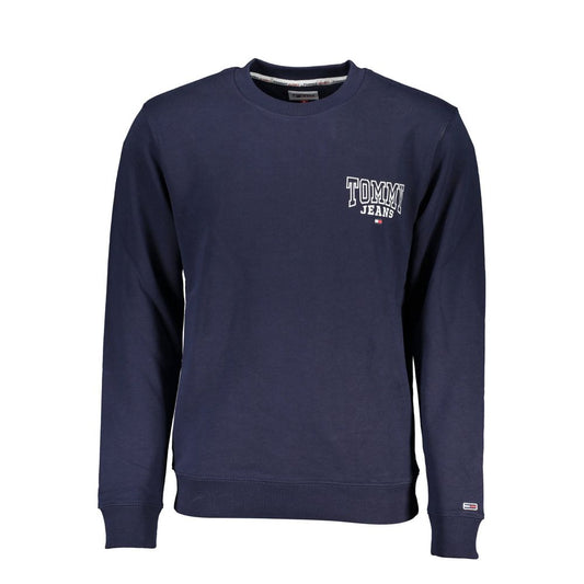 Blue Cotton Men Sweater