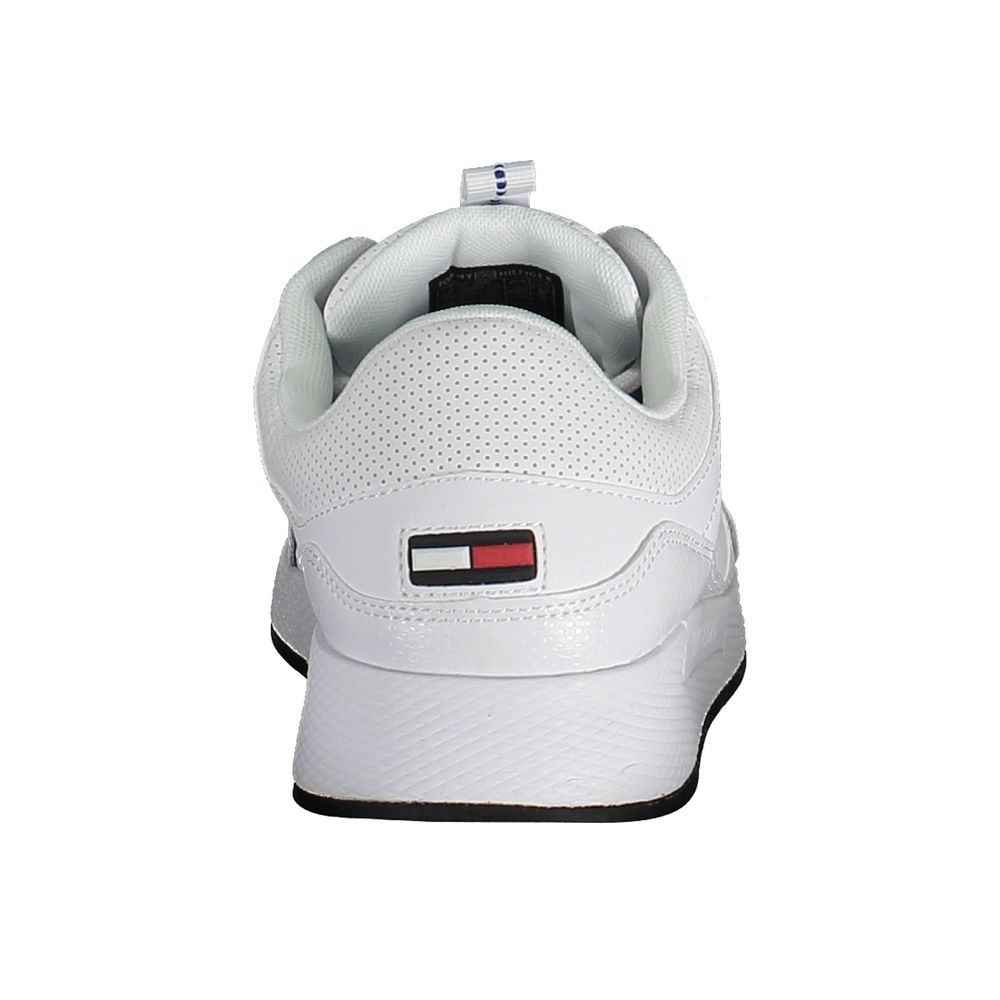 White Polyethylene Men Sneaker