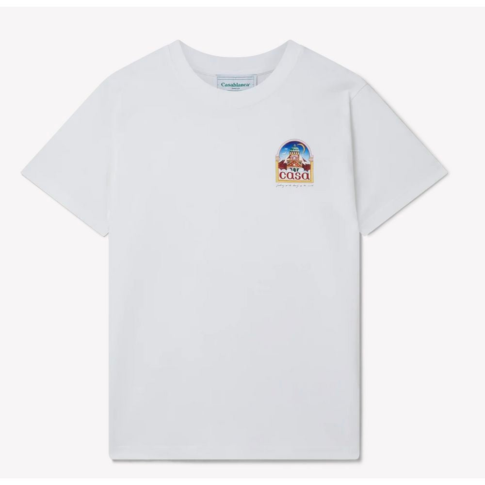 White Cotton Men's T-Shirt