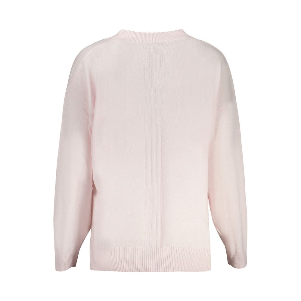 Pink Acrylic Women Sweater