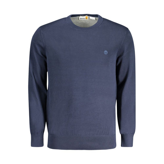 Blue Cotton Men Sweater