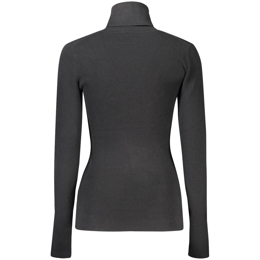 Black Cotton Women Sweater