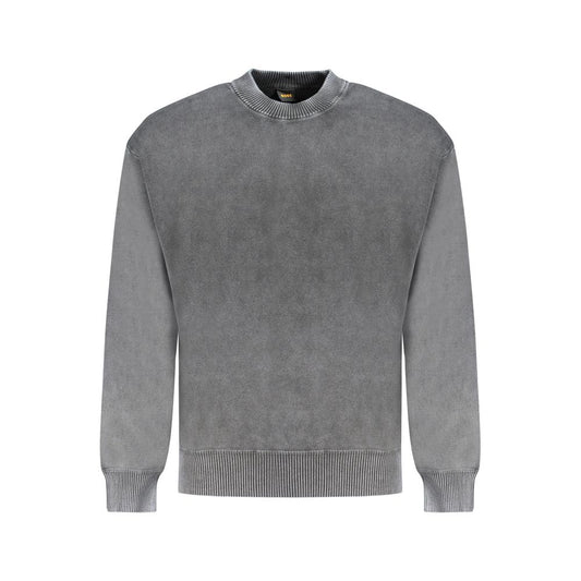 Black Cotton Men Sweater