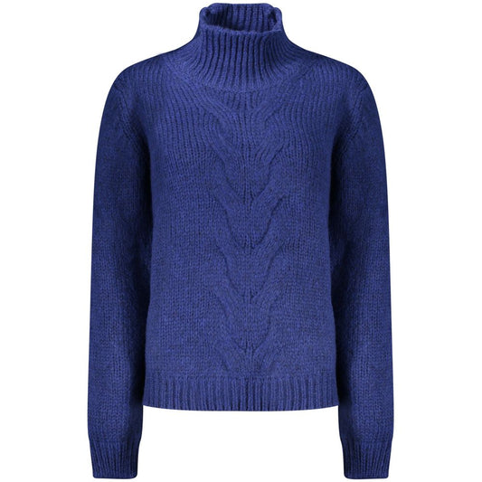 Blue Wool Women Sweater