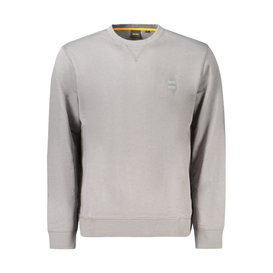 Gray Cotton Men Sweater