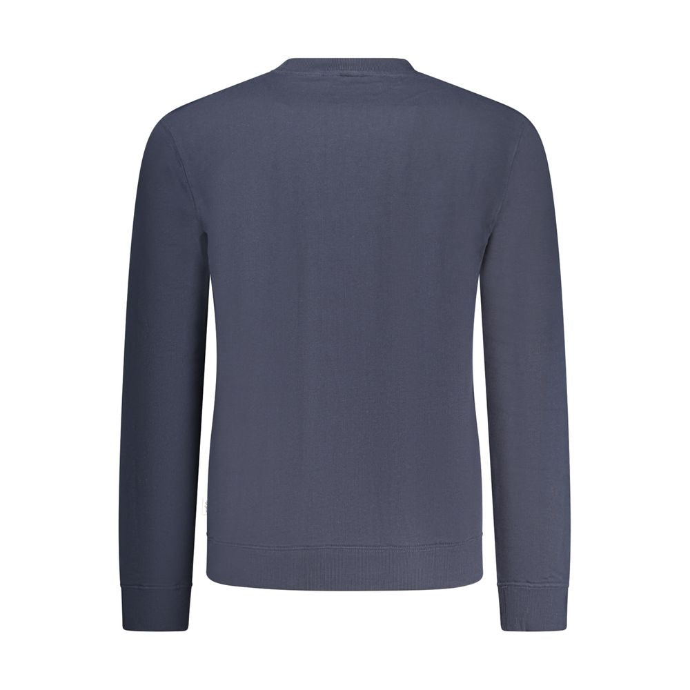 Blue Cotton Men Sweater