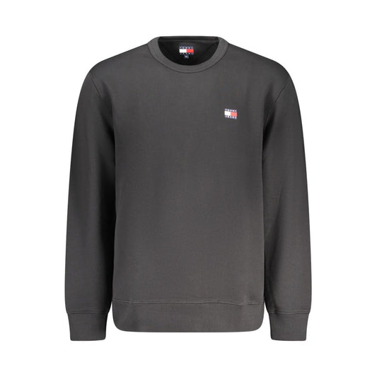 Black Cotton Men Sweater