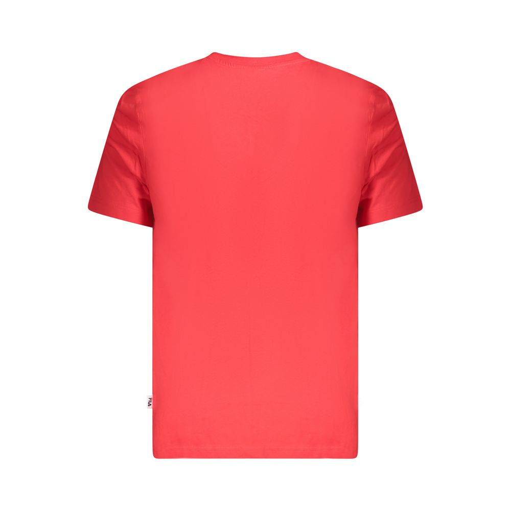 Red Cotton Men T-Shirt