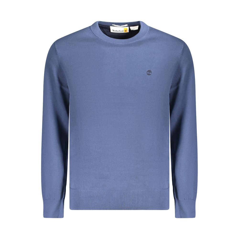 Blue Cotton Men Sweater