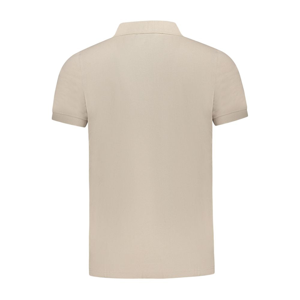 Beige Cotton Polo Shirt