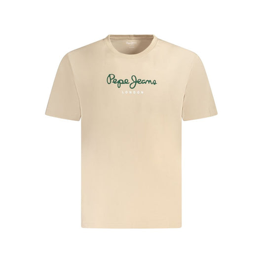 Beige Cotton T-Shirt