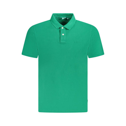 Green Cotton Polo Shirt