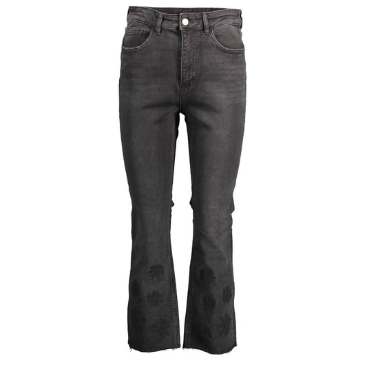 Black Cotton Women Jeans