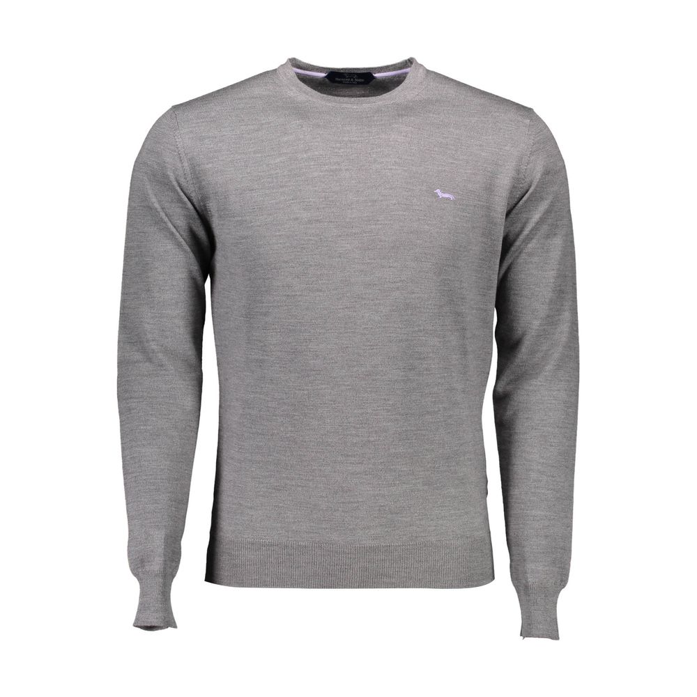 Gray Wool Men Sweater