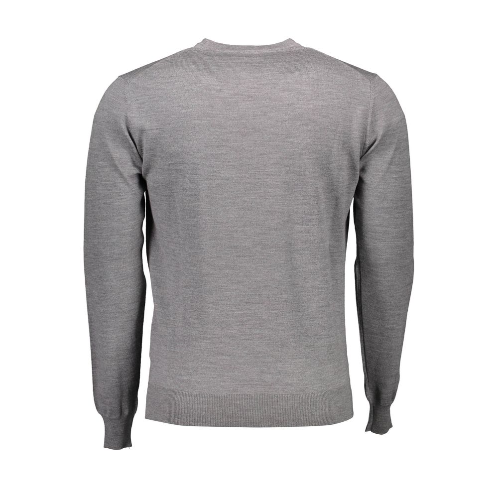 Gray Wool Men Sweater