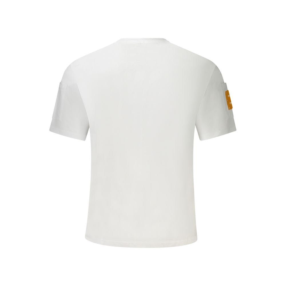 White Cotton Men T-Shirt